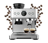 Cecotec Cafetière Express 20 Bars Power Espresso 20 Barista. 2250 W, Manomètre, 2 Thermoblocks, Vaporisateur Orientable, Réservoir de Café en Grains et Moulin à 20 Niveaux