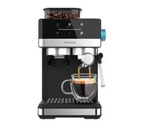 Cecotec Cafetière Express Power Espresso 20 Grind. 1 350 W, 20 bars, café avec vapeur, 2 tasses, écran tactile, moulin, réservoir de café 150 g et 1,7 l eau, mousse, thermoblock, sécurité