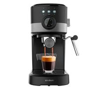Cecotec Cafetière Express Power Espresso 20 Pecan Pro. 1100 W, Technologie ForceAroma de 20 bars, Vaporisateur Orientable, Bras Double, Plateau Chauffe-Tasses, Cuillère Doseuse Presseur