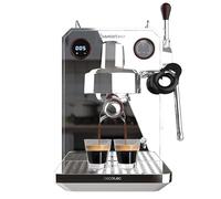 Cecotec Cafetière expresso Baristeo Intima. Extraction de crème parfaite avec un système de pré-infusion pour une saveur crémeuse, pompe italienne de 15 bars, et mousseur en acier inoxydable.