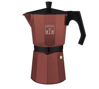 Cecotec Cafetiere Italienne Mokclassic 1200 Garnet. Cafetière Italienne Marron De 600 Ml, Adaptée À Toutes Les Surfaces. Poignée Ergonomique, Filtre Inox Pour Un Café Pur Et Joint En Silicone Étanche