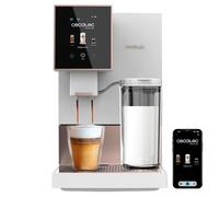 Cecotec Cafetière Superautomatique Cremmaet Compactccino Connectée White Rose. 19 Bars, Écran TFT et Wifi, Système Thermoblock, Réservoir à Lait, Réservoir à Café de 150 g, 5 Niveaux de Mouture