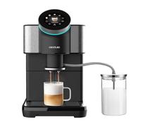 Cecotec Cafetière tactile super-automatique Cremmaet Spin. Expresso, 1450W, 15 bars, écran TFT, Thermoblock, nettoyage auto, réservoir 290g café, 1,5L d'eau, 600ml lait.