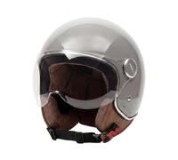 Cecotec Casque de Moto Jet Ouvert UrbanShield, Taille S | Double Coque ABS, Léger, Visière Solaire Intégrée, Design Ventilé, Intérieur Rembourré, Idéal pour les Déplacements Urbains