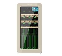 Cecotec Cave a Vin 18 Bouteilles Bolero GrandSommelier Origin 18 Hit Beige. Cave à vin rétro, beige, 18 bouteilles, NoFrost, 5-20 ºC, LED, compresseur, clayettes en bois
