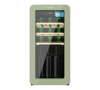 Cecotec Cave a Vin 18 Bouteilles Bolero GrandSommelier Origin 18 Hit Green. Cave à vin rétro, vert, 18 bouteilles, NoFrost, 5-20 ºC, LED, compresseur, clayettes en bois