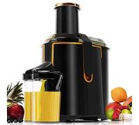 Cecotec Centrifugeuse ExtremeTitanium 19000 XXL, Noir. Canal d’Entrée 75 mm, Disque en Titane, 2 Vitesses et Sans BPA, Grise, 19000 RPM, 1300 W. Capacité de 2000 ml, Buse anti-goutte.