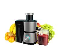 Cecotec Centrifugeuse Juice&Fresh 400 Titan Black. 400W, Vitesse 20000 rpm, Réservoir de pulpe avec 1L, 2 Vitesses, Disque revêtu en titane noir, Bol pour le jus de 350 ml, Couleur noire