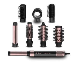 Cecotec Cermiccare Airglam Multistyler Airflow Noir, Rose Doré 1400 W 1,8 M
