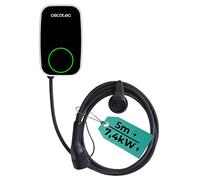 Cecotec Chargeur résidentiel Pit&Stop Smart 7,4 kW pour voitures électriques et hybrides enfichables. Connecteur type 2, câble de 5 m, contrôle par application WiFi, 2 cartes RFID et résistance à