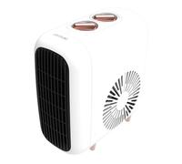 Cecotec Chauffage Céramique de Bureau ReadyWarm 600 Lagoon. 2000W, 3 Modes, 2 Niveaux de Chaleur, Thermostat, Silencieux 30dB, Triple Sécurité, VerticalDesign, Couverture 15m², Design Compact