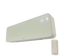 Cecotec Chauffage Céramique Mural ReadyWarm 3000 Textile. 2000W, 3 Modes, Oscillation, LED, Télécommande, Minuteur, Sécurité, Design Tissu Moderne, Couverture 20m², Chaleur Uniforme