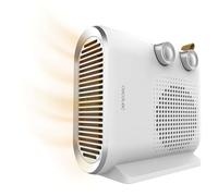 Cecotec Chauffage d'Appoint ReadyWarm 2050 Max Dual Blanc. 2000 W, 2 Niveaux de Puissance, 3 Modes de Fonctionnement (Froid/Chaud/Très chaud), Léger, Manuel, Silencieux, Sécurité d'Arrêt Automatique