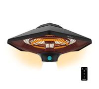 Cecotec Chauffage électrique extérieur au plafond ReadyWarm 2000 Power Ceiling. 2000 W à 3 niveaux, Technologie halogène G