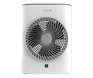 Cecotec Chauffage Électrique Thermoventilateur avec Télécommande ReadyWarm 2077 Max Force Smart White. 2000W, 2 Niveaux de Puissance, Basse Consommation, 3 Modes de Fonctionnement, Écran LED