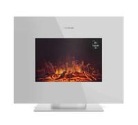 Cecotec Cheminée électrique ReadyWarm 2710 26” 2000W Télécommande Verre trempé Flamme réglable