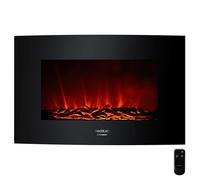 Cecotec Cheminée Électrique Décorative 35"" avec Télécommande Ready Warm 3510 Curved Flames. Puissance Maximale 2000W, 2 Intensités
