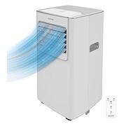 Cecotec Climatiseur Portable avec Télécommande ForceClima 7100 Soundless, 7000 BTU, Écran LED, 4 Modes, 2 Vitesses, Technologie Soundless, Couverture 15-20 m2, Kit d’installation fenêtre inclus