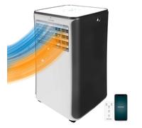 Cecotec Climatiseur Portable avec Télécommande, Wifi et Pompe à Chaleur ForceClima 9500 Soundless Heating Connected, 9000 BTU, Écran LED, 5 Modes, 2 Vitesses, Technologie Soundless, Couverture 25m2
