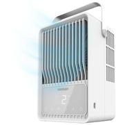 Cecotec - Climatiseur Portatif EnergySilence 500 DeskChill Smart - Capacité de 300 ml, Contrôle Tactile, 4 Vitesses, Oscillation à 75°, Minuterie et AutoOff, Éclairage LED