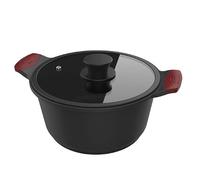 Cecotec Cocotte Haute 20cm Revêtement Antiadhésif, Collection Gourmet+ | Fond 5,5mm Avec 3 Couches Antiadhésives ILAG Ultimate Protect Pro, Compatible Toutes Plaques De Cuisson