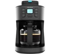 Cecotec Cafetière à goutte Coffee 66 Grind & Drop – 1086 W, moulin à lames, 12 tasses, inox