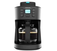Cecotec Cafetière à goutte Coffee 66 Grind & Drop – 1086 W, moulin à lames, 12 tasses, inox