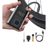 Cecotec Compresseur d'air portable, pompe à air électrique compacte pour vélo, moto, voiture et ballons Mini Air Max, double batterie de 600 mAh, capacité 150 PSI, moteur sans balais, 150 g