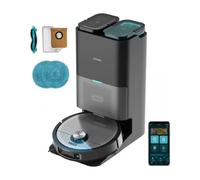 Cecotec Robot Aspirateur et Laveur de Sols Conga 15090 SpinArm Home&Wash. 8000Pa, App, Navigation Laser, Base Autovidante avec Réservoirs de Poussière et d'eau, Nettoyage-Séchage des Serpillières