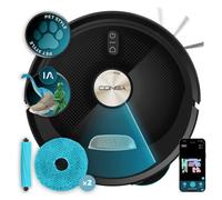 Cecotec Robot Aspirateur et Laveur de Sols avec IA Conga M100 Spin AI. Intelligence Artificielle, 20000Pa, Brosse en Silicone Anti-enchevêtrement, Mopas Rotatives, Autonomie jusqu'à 220 m², App 3.0