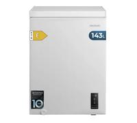 Cecotec Congélateur coffre 143 L Bolero CoolMarket Chest 143P White E. Panier avec poignées, contrôle électronique LED