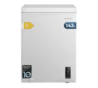 Cecotec Congélateur Coffre 143L Bolero CoolMarket Chest 143P White E. Panier avec Poignées, Contrôle Électronique LED, UltraContact D-Cool, Double Fonction, Porte ZeroG (80º-30º), Congélation Rapide