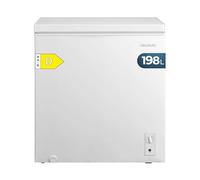 Cecotec Congélateur Coffre 198L Bolero CoolMarket Chest 198M White D. Panier avec Poignées, Contrôle Mécanique LED, UltraContact D-Cool, Double Fonction, Porte ZeroG (80º-30º), Congélation Rapide
