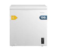 Cecotec Congélateur Coffre 198L Bolero CoolMarket Chest 198P White E. Panier, Contrôle Électronique LED, UltraContact D-Cool, Double Fonction, Porte ZeroG (80º-30º), Congélation Rapide, Compact