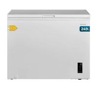 Cecotec Congélateur Coffre 249L Bolero CoolMarket Chest 249P White E. Panier avec Poignées, Contrôle Électronique LED, UltraContact D-Cool, Double Fonction, Porte ZeroG (80º-30º), Congélation Rapide
