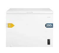 Cecotec Congélateur Coffre 293L Bolero CoolMarket Chest 293P White E. Panier avec Poignées, Contrôle Électronique LED, UltraContact D-Cool, Double Fonction, Porte ZeroG (80º-30º), Congélation Rapide