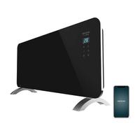 Cecotec Convecteur en Verre Ready Warm 6770 Crystal Connection. Contrôle par WiFi, Thermostat Réglable , Minuterie, Pieds, Convient pour la Salle de bain (IP24), Silencieux, 2000 W.