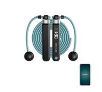 Cecotec Cordes á sauter Drumfit SmartComba 3000 Connected, réglable 2 en 1, rotation rapide à 360°, 2 cordes de 30 cm, se connecter à l'application, avec corde en PVC de 3 m, 3 modes, écran LED