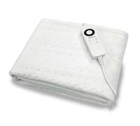 Cecotec Couverture chauffante électrique HeatConfort ThermalUnder Single. Surmatelas chauffant Grande zone de 150x80 cm, 6 niveaux de température, 100W, arrêt automatique et câble extra-long