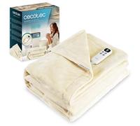 Cecotec Couverture électrique HeatConfort Calma 160x130 cm - 115W, 10 niveaux, LCD amovible