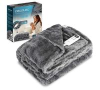 Cecotec Couverture Électrique 180x130cm HeatConfort Noa (180 x 130). 115W, 10 Niveaux de Température Réglables, Contrôleur LCD Amovible, Minuterie avec Arrêt Automatique, Technologie PTC+ NTC
