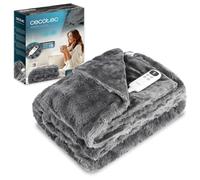 Cecotec Couverture Électrique 180x130cm HeatConfort Noa (180 x 130). 115W, 10 Niveaux de Température Réglables, Contrôleur LCD Amovible, Minuterie avec Arrêt Automatique, Technologie PTC+ NTC