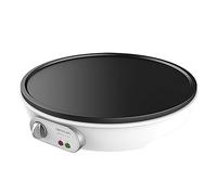 Cecotec Crêpière Fun Crepelicious 1000 W – Plaque anti-adhésive, thermostat réglable, Ø 30,5 cm