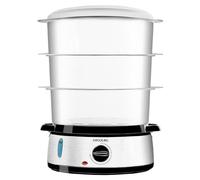 Cecotec Vapovita 3000 Inox cuiseur vapeur Pose libre 800 W Noir, Acier inoxydable, Transparent