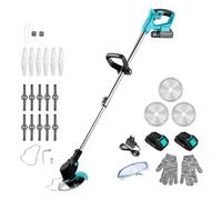 Cecotec Débroussailleuse Électrique à Batterie Coupe-Bordures FastCut 3000 Freemove. 21V, 650W, Multifonction, Tête Orientable, Tube Télescopique Réglable, Inclut Accessoires et Pièces de Rechange