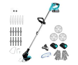 Cecotec Débroussailleuse Électrique à Batterie Coupe-Bordures FastCut 3000 Freemove. 21V, 650W, Multifonction, Tête Orientable, Tube Télescopique Réglable, Inclut Accessoires et Pièces de Rechange