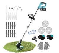 Cecotec Débroussailleuse Électrique à Batterie Coupe-Bordures FastCut 4000 Freemove, 2 Batteries de 21V et 4000mAh, Puissance de 650W, Multifonction, Tête Orientable, Tube Télescopique, Accessoires.