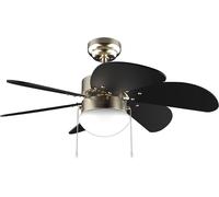 Cecotec Deckenventilator mit Beleuchtung EnergySilence Aero 365 Gold&Wood