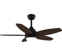 Cecotec Deckenventilator mit Beleuchtung EnergySilence Aero 4200 Black&DarkWood