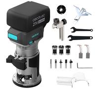 Cecotec Défonceuse à Bois sur Batterie MultiShape 2000 Liberty. Batterie Nexus 21V 4Ah, Moteur Brushless, 5 Fraises, Mandrins 6/6,35/8 mm, Corps en Aluminium, Profondeur et Vitesse Réglables